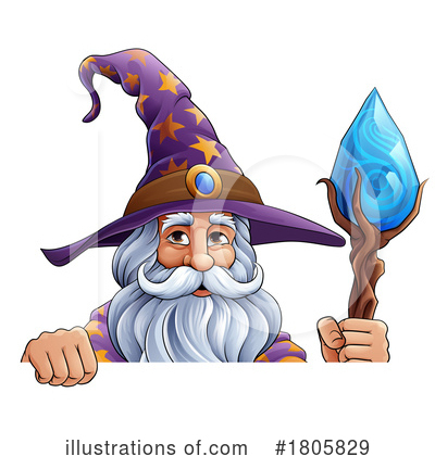 Royalty-Free (RF) Wizard Clipart Illustration by AtStockIllustration - Stock Sample #1805829
