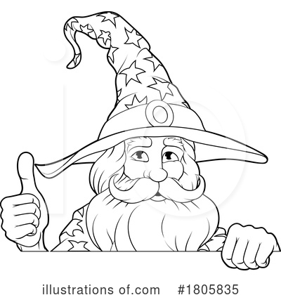 Royalty-Free (RF) Wizard Clipart Illustration by AtStockIllustration - Stock Sample #1805835