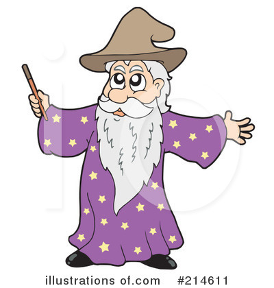 Royalty-Free (RF) Wizard Clipart Illustration by visekart - Stock Sample #214611