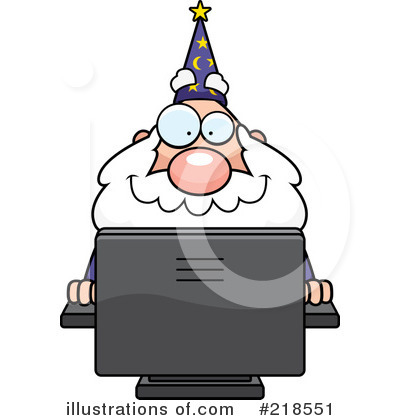 Royalty-Free (RF) Wizard Clipart Illustration by Cory Thoman - Stock Sample #218551