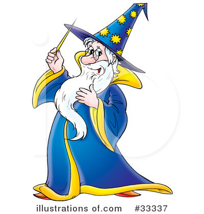Royalty-Free (RF) Wizard Clipart Illustration by Alex Bannykh - Stock Sample #33337
