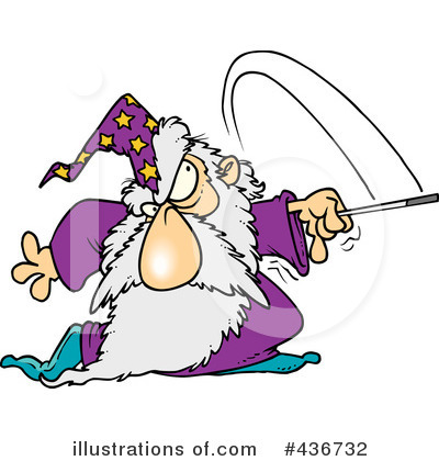 Royalty-Free (RF) Wizard Clipart Illustration by toonaday - Stock Sample #436732