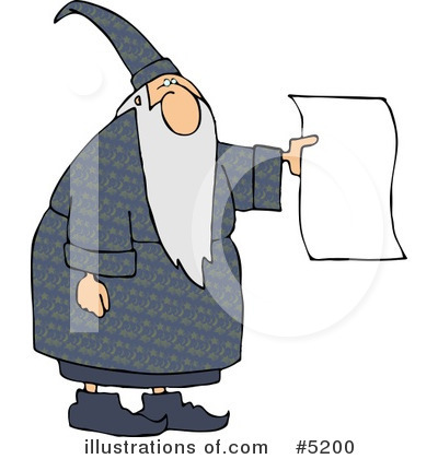Royalty-Free (RF) Wizard Clipart Illustration by djart - Stock Sample #5200