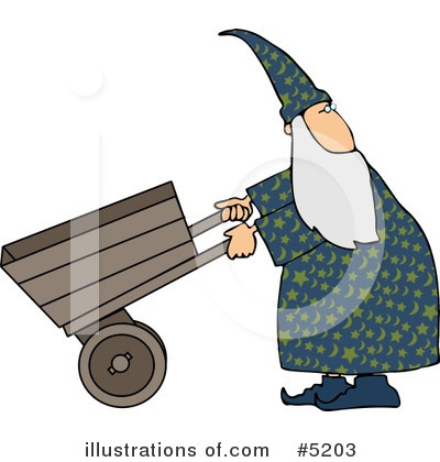 Royalty-Free (RF) Wizard Clipart Illustration by djart - Stock Sample #5203