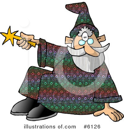 Royalty-Free (RF) Wizard Clipart Illustration by djart - Stock Sample #6126