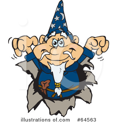 Royalty-Free (RF) Wizard Clipart Illustration by Dennis Holmes Designs - Stock Sample #64563