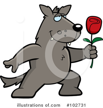 Royalty-Free (RF) Wolf Clipart Illustration by Cory Thoman - Stock Sample #102731
