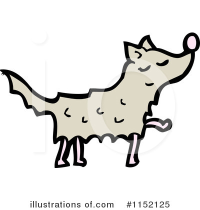 Royalty-Free (RF) Wolf Clipart Illustration by lineartestpilot - Stock Sample #1152125