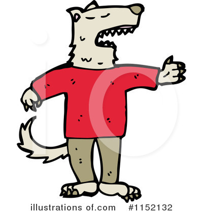 Royalty-Free (RF) Wolf Clipart Illustration by lineartestpilot - Stock Sample #1152132