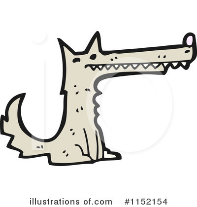 Royalty-Free (RF) Wolf Clipart Illustration by lineartestpilot - Stock Sample #1152154