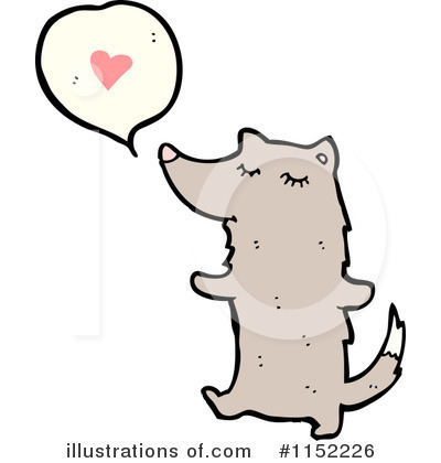 Royalty-Free (RF) Wolf Clipart Illustration by lineartestpilot - Stock Sample #1152226