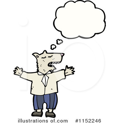 Royalty-Free (RF) Wolf Clipart Illustration by lineartestpilot - Stock Sample #1152246