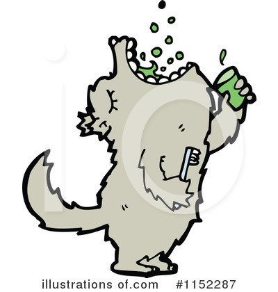 Royalty-Free (RF) Wolf Clipart Illustration by lineartestpilot - Stock Sample #1152287