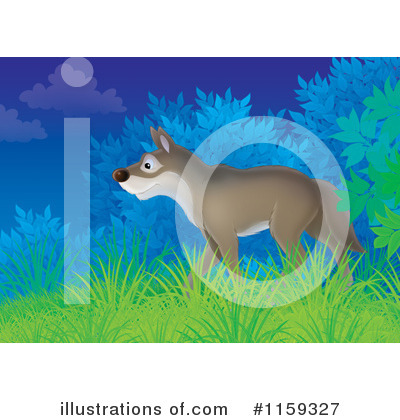 Royalty-Free (RF) Wolf Clipart Illustration by Alex Bannykh - Stock Sample #1159327