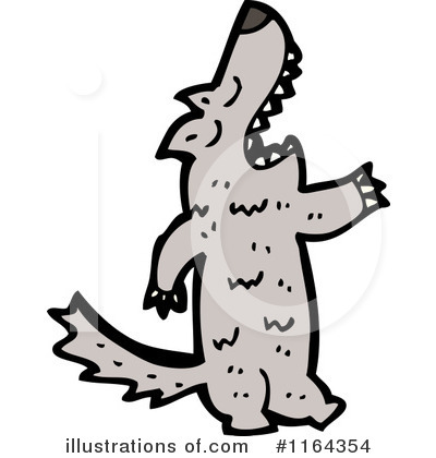 Royalty-Free (RF) Wolf Clipart Illustration by lineartestpilot - Stock Sample #1164354