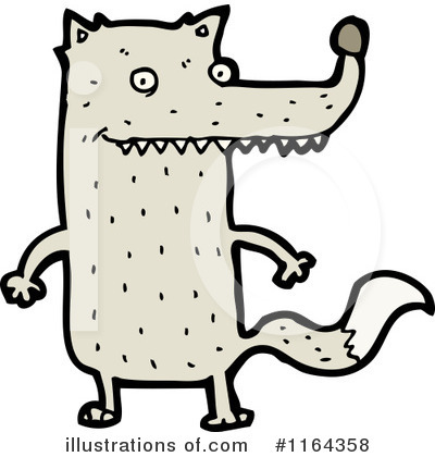 Royalty-Free (RF) Wolf Clipart Illustration by lineartestpilot - Stock Sample #1164358