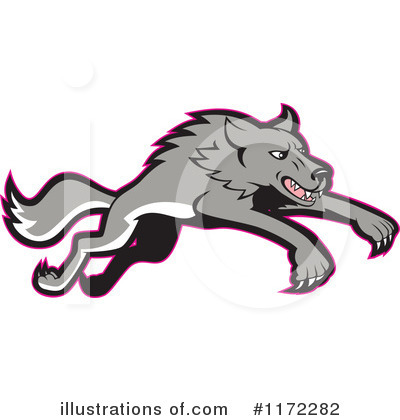 Royalty-Free (RF) Wolf Clipart Illustration by patrimonio - Stock Sample #1172282