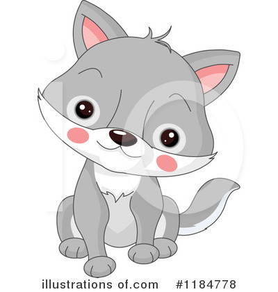 Royalty-Free (RF) Wolf Clipart Illustration by Pushkin - Stock Sample #1184778
