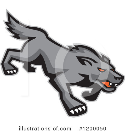Royalty-Free (RF) Wolf Clipart Illustration by patrimonio - Stock Sample #1200050