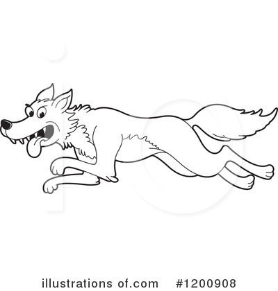 Royalty-Free (RF) Wolf Clipart Illustration by Lal Perera - Stock Sample #1200908
