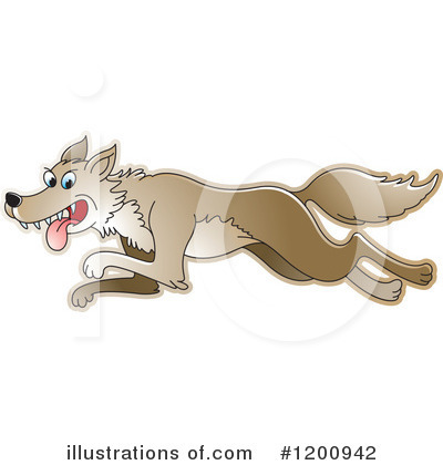 Royalty-Free (RF) Wolf Clipart Illustration by Lal Perera - Stock Sample #1200942