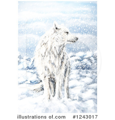 Royalty-Free (RF) Wolf Clipart Illustration by lineartestpilot - Stock Sample #1243017