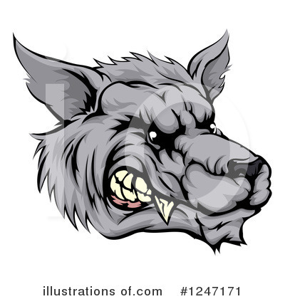 Royalty-Free (RF) Wolf Clipart Illustration by AtStockIllustration - Stock Sample #1247171