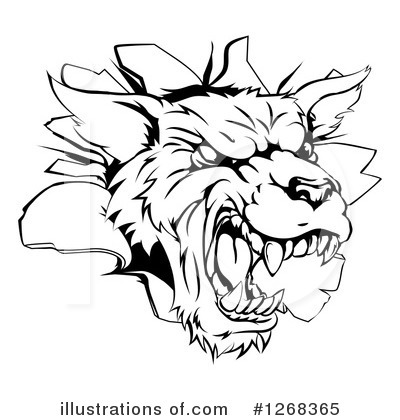 Royalty-Free (RF) Wolf Clipart Illustration by AtStockIllustration - Stock Sample #1268365