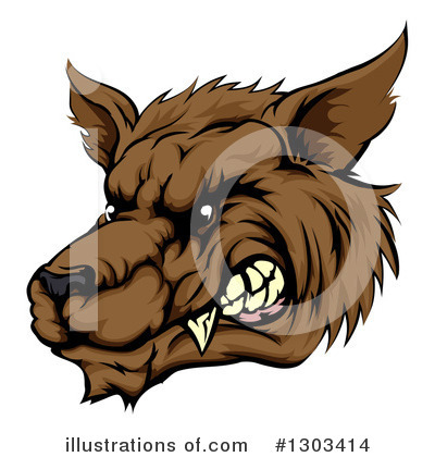 Royalty-Free (RF) Wolf Clipart Illustration by AtStockIllustration - Stock Sample #1303414