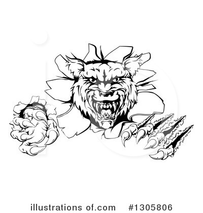 Royalty-Free (RF) Wolf Clipart Illustration by AtStockIllustration - Stock Sample #1305806