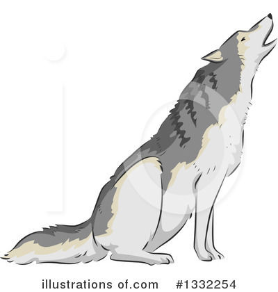 Royalty-Free (RF) Wolf Clipart Illustration by BNP Design Studio - Stock Sample #1332254