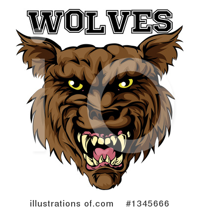 Royalty-Free (RF) Wolf Clipart Illustration by AtStockIllustration - Stock Sample #1345666
