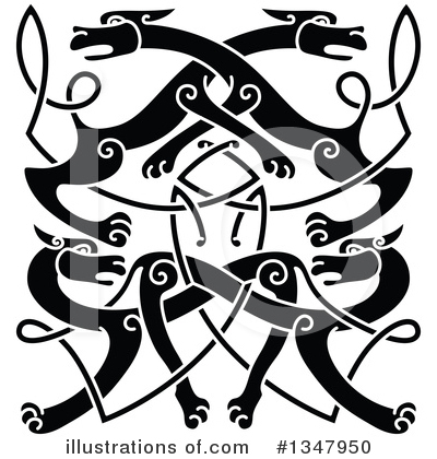 Celtic Dog Clipart #1347950 by Vector Tradition SM