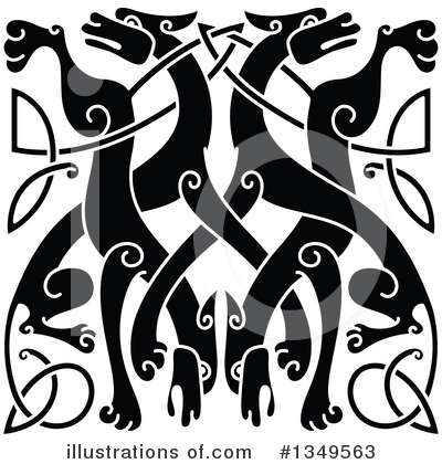 Celtic Dog Clipart #1349563 by Vector Tradition SM