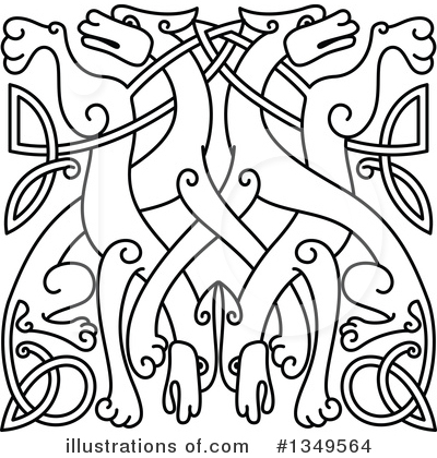 Celtic Dog Clipart #1349564 by Vector Tradition SM