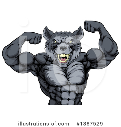 Royalty-Free (RF) Wolf Clipart Illustration by AtStockIllustration - Stock Sample #1367529