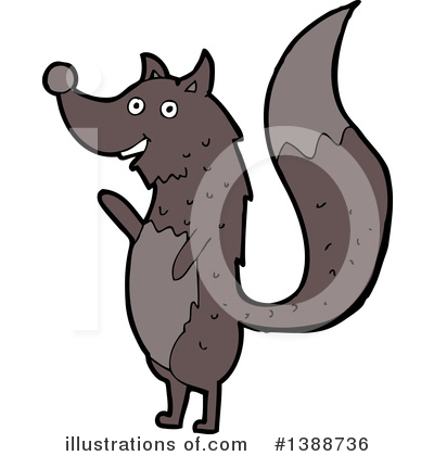 Royalty-Free (RF) Wolf Clipart Illustration by lineartestpilot - Stock Sample #1388736