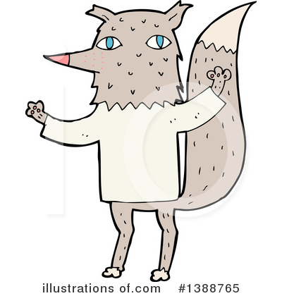 Royalty-Free (RF) Wolf Clipart Illustration by lineartestpilot - Stock Sample #1388765