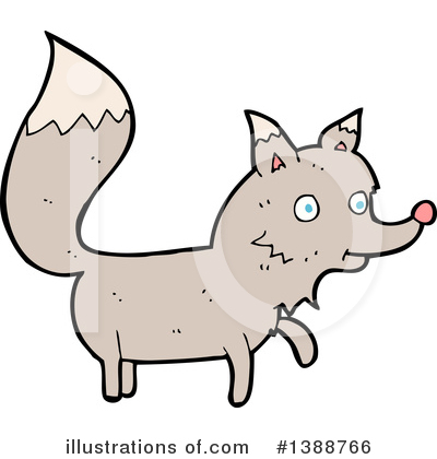 Royalty-Free (RF) Wolf Clipart Illustration by lineartestpilot - Stock Sample #1388766