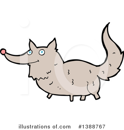 Royalty-Free (RF) Wolf Clipart Illustration by lineartestpilot - Stock Sample #1388767