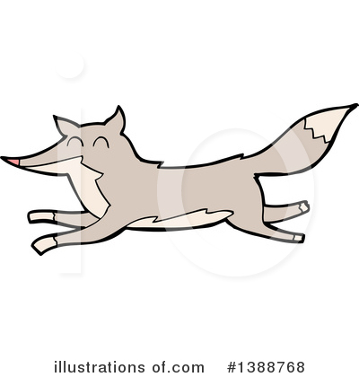 Royalty-Free (RF) Wolf Clipart Illustration by lineartestpilot - Stock Sample #1388768