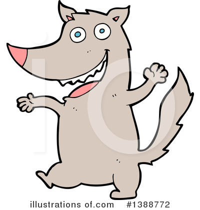 Royalty-Free (RF) Wolf Clipart Illustration by lineartestpilot - Stock Sample #1388772