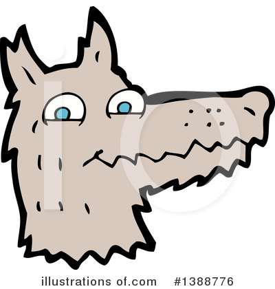 Royalty-Free (RF) Wolf Clipart Illustration by lineartestpilot - Stock Sample #1388776