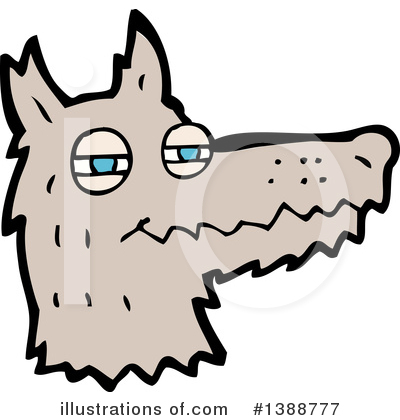 Royalty-Free (RF) Wolf Clipart Illustration by lineartestpilot - Stock Sample #1388777