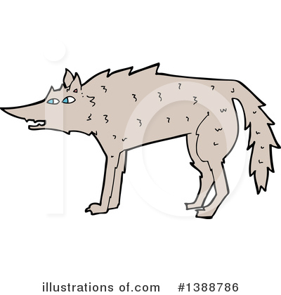 Royalty-Free (RF) Wolf Clipart Illustration by lineartestpilot - Stock Sample #1388786
