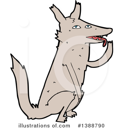 Royalty-Free (RF) Wolf Clipart Illustration by lineartestpilot - Stock Sample #1388790