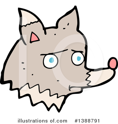 Royalty-Free (RF) Wolf Clipart Illustration by lineartestpilot - Stock Sample #1388791