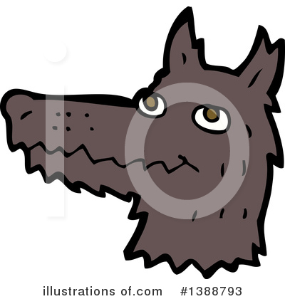 Royalty-Free (RF) Wolf Clipart Illustration by lineartestpilot - Stock Sample #1388793