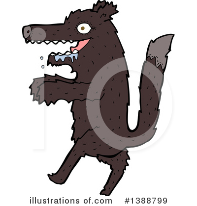Royalty-Free (RF) Wolf Clipart Illustration by lineartestpilot - Stock Sample #1388799