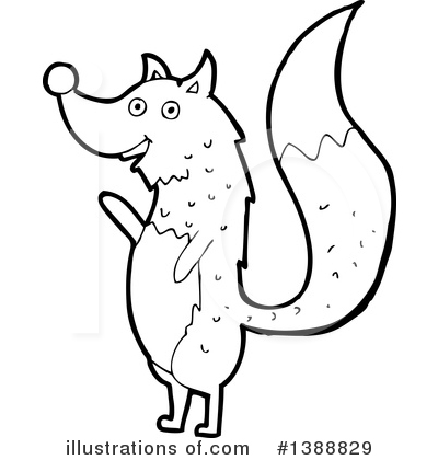 Royalty-Free (RF) Wolf Clipart Illustration by lineartestpilot - Stock Sample #1388829